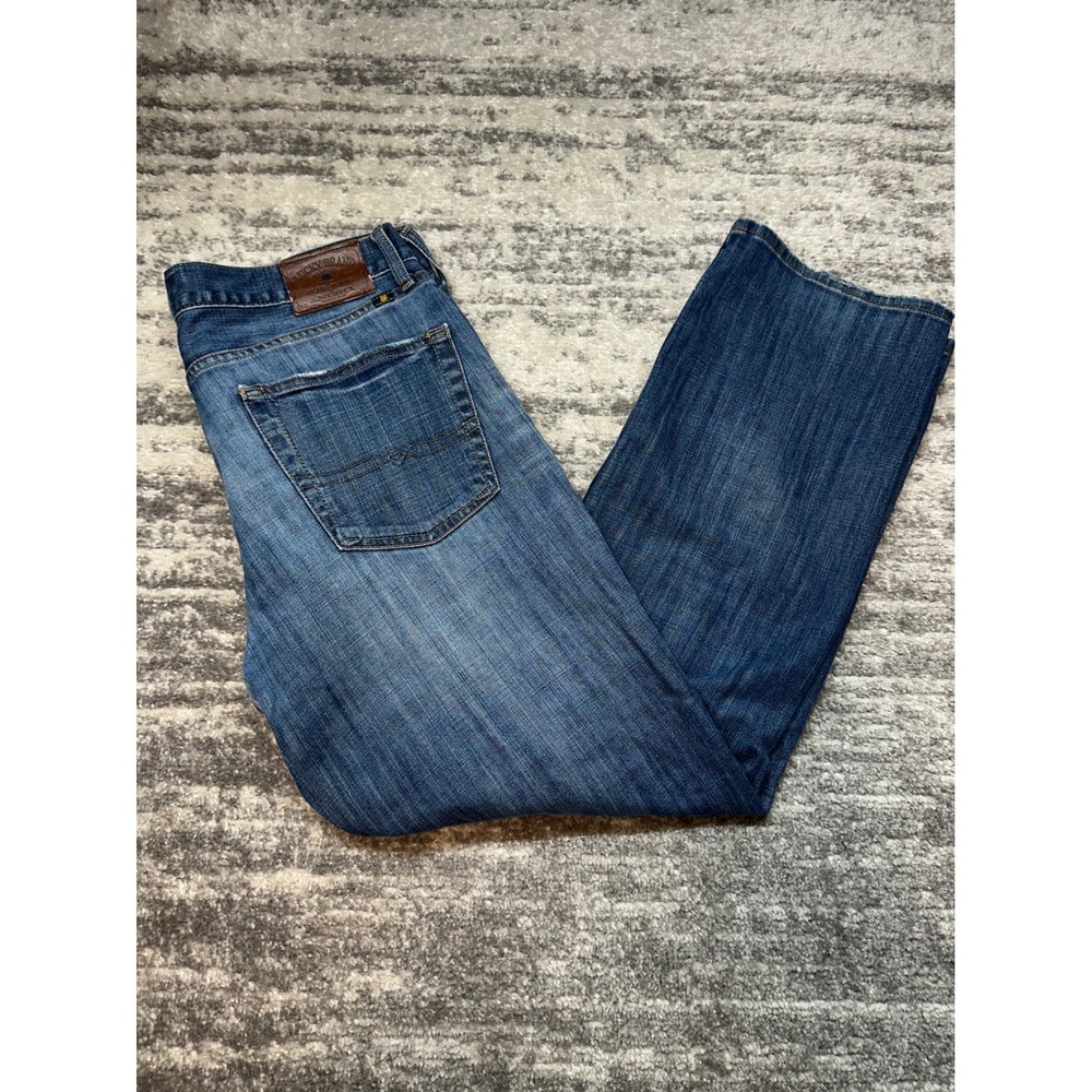 Lucky Brand Jeans‎ Mens 36x30 Blue 361 Vintage Straight Distressed Denim
